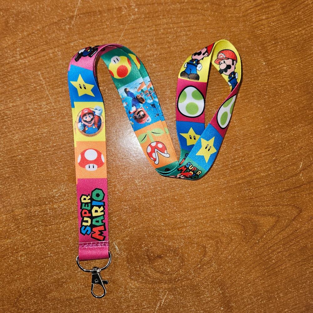 Super Mario Lanyard Power Up Your Daily Organization
